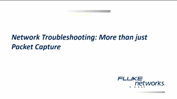 Запись вебинара - «Диагностика сети - это не просто захват и декодирование пакетов!»