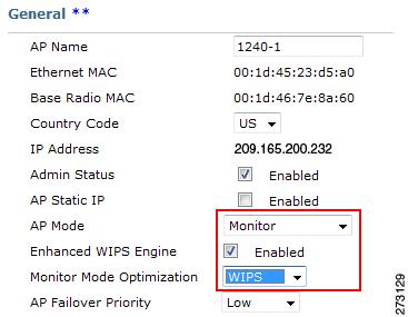 Перевод точки доступа Cisco в режим WIPS