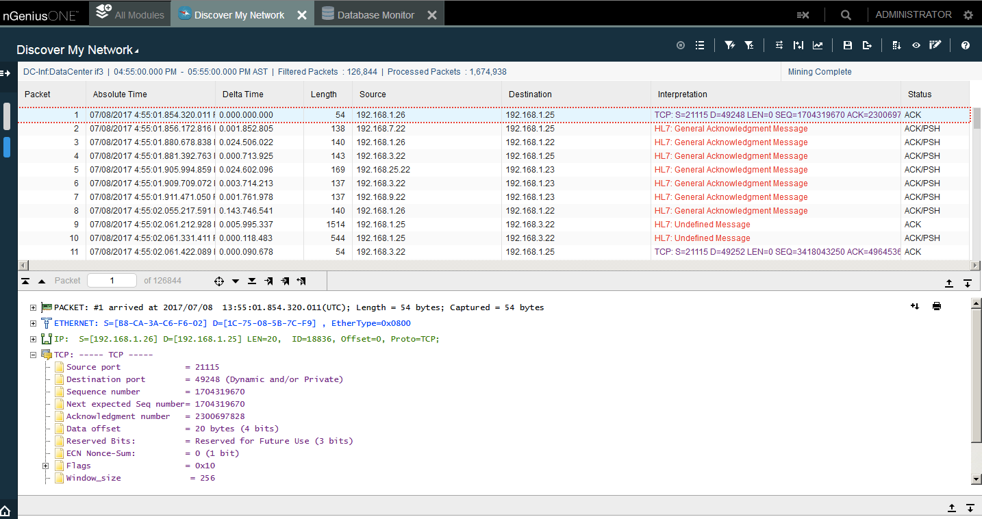 Позволяет сразу, именно в точке, где произошла ошибка, постфактум произвести разбор пакета в читабельном виде