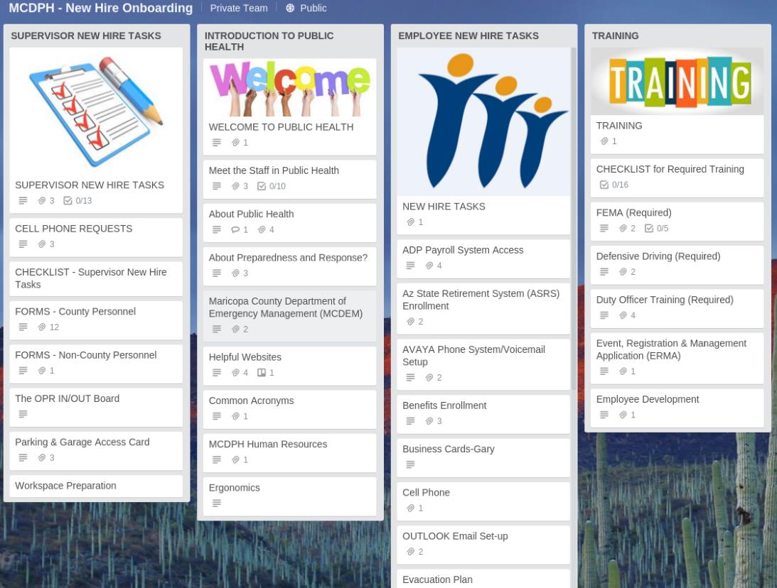 (Ныне не существующая) общедоступная страница в Trello, содержащая внутреннюю информацию