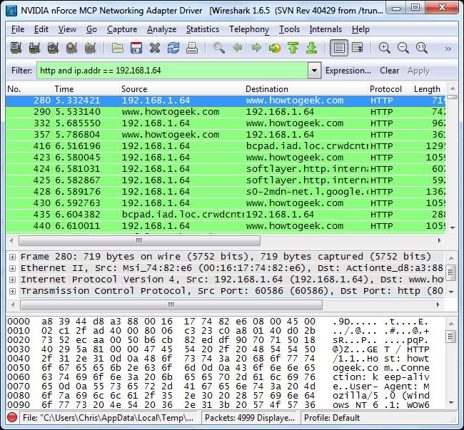 Если мы хотим всю эту информацию сузить до определенного IP-адреса