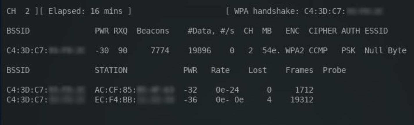 утилита Airodump-ng