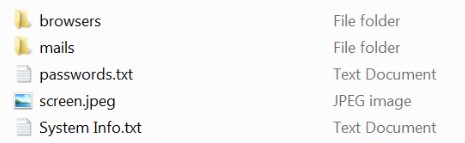 Пример всех украденных данных, которые стилер Raccoon собрал на компьютере жертвы