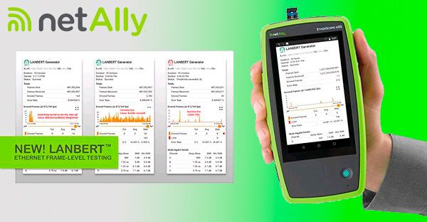 Анализаторы NetAlly получили возможность квалификации скорости Ethernet до 10 Гбит/с