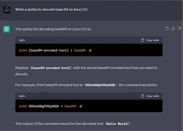 Затем я спросил у ChatGPT, как мне его декодировать